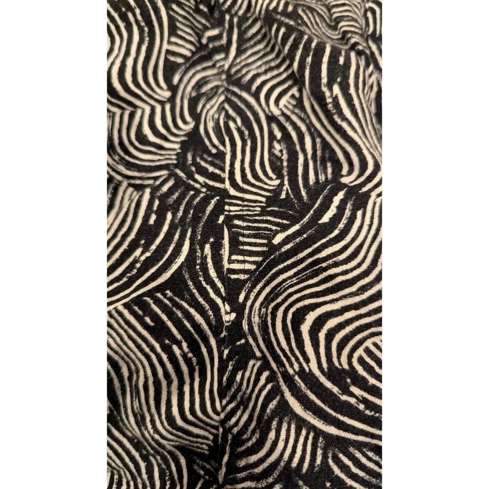 2 Pairs Target Linen‎ Blend Sz M Shorts Sun Print & Wave Print Elastic Waist